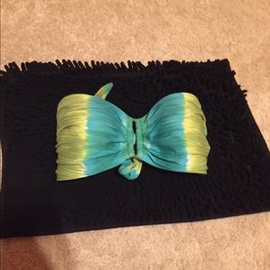 Tie-dye Green Bikini Top